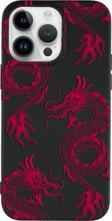 Mooodcase İphone 15 Pro Uyumlu Ejderha Desenli Premium Silikonlu Telefon Kılıfı