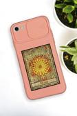 Mooodcase İphone 8 Uyumlu The Sun Deer Desenli Kamera Koruma Slider Kapaklı Silikonlu Telefon Kılıfı