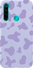 Butikcase Xiaomi Redmi Note 8 Mor Inek Desenli Premium Silikonlu Lansman Lila Telefon Kılıfı