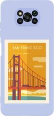 Butikcase Poco X3 Pro San Fransisco Premium Silikonlu Lansman Lila Telefon Kılıfı