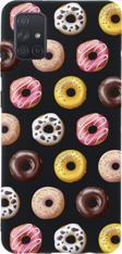 Butikcase Samsung A71 Donutlar Premium Silikonlu Lansman Siyah Telefon Kılıfı