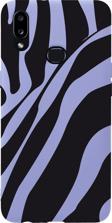 Mooodcase Samsung A10S Zebra Desenli Premium Silikonlu Lila Telefon Kılıfı