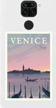 Butikcase Xiaomi Redmi Note 9 Venice Italy Tasarımlı Premium Silikonlu Lansman Beyaz Telefon Kılıfı