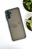 Mooodcase Samsung A13 Uyumlu Hand And Paw Desenli Buzlu Şeffaf Lüx Telefon Kılıfı