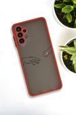 Mooodcase Samsung A13 Uyumlu Hand And Paw Desenli Buzlu Şeffaf Lüx Telefon Kılıfı