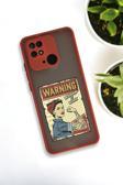 Mooodcase Xiaomi Redmi 10C Uyumlu Women At Work Desenli Buzlu Şeffaf Lüx Telefon Kılıfı