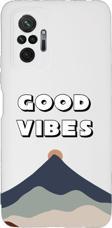 Mooodcase Xiaomi Redmi Note 10 Pro Uyumlu Good Vibes Desenli Premium Silikonlu Lansman Telefon Kılıfı