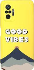 Mooodcase Xiaomi Redmi Note 10 Pro Uyumlu Good Vibes Desenli Premium Silikonlu Lansman Telefon Kılıfı
