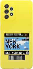 Mooodcase Samsung A23 Uyumlu New York Desenli Premium Silikonlu Lansman Telefon Kılıfı