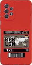Mooodcase Samsung A23 Uyumlu Berlin Ticket Desenli Premium Silikonlu Lansman Telefon Kılıfı
