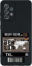 Mooodcase Samsung A52 Berlin Premium Silikonlu Siyah Telefon Kılıfı
