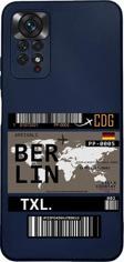 Mooodcase Xiaomi Redmi Note 11 Uyumlu Berlin Ticket Desenli Premium Silikonlu Lansman Telefon Kılıfı
