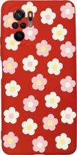 Mooodcase Xiaomi Redmi Note 10 Uyumlu Minik Çiçekler Desenli Premium Silikonlu Telefon Kılıfı