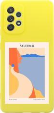 Mooodcase Samsung A52 Palermo Premium Silikonlu Sarı Telefon Kılıfı