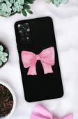 Mooodcase Xiaomi Redmi Note 12 Pro Uyumlu Uyumlu Pembe Kurdele Premium Silikonlu Lansman Telefon Kılıfı