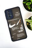 Mooodcase Samsung Galaxy A23 Uyumlu Air Desenli Buzlu Şeffaf Lüx Telefon Kılıfı