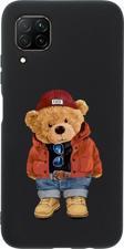 Mooodcase Huawei P40 Lite Teddy Bear Premium Silikonlu Telefon Kılıfı