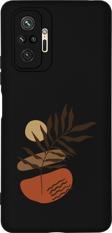 Mooodcase Redmi Note 10 Pro Max Uyumlu Flower Art Desenli Premium Silikonlu Telefon Kılıfı