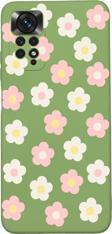 Mooodcase Xiaomi Redmi Note 11 Uyumlu Uyumlu Minik Çiçekler Desenli Premium Silikonlu Lansman Telefon Kılıfı