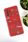 Mooodcase Samsung Galaxy A33 Uyumlu Seyehat Pulu Premium Silikonlu Lansman Telefon Kılıfı