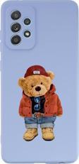 Mooodcase Samsung Galaxy A53 Uyumlu Teddy Bear Desenli Premium Silikonlu Lansman Telefon Kılıfı