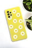 Mooodcase Samsung Galaxy A73 Uyumlu Bahar Papatyalarır Desenli Premium Silikonlu Lansman Telefon Kılıfı