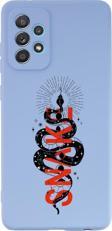 Mooodcase Samsung Galaxy A53 Uyumlu Snake Desenli Premium Silikonlu Lansman Telefon Kılıfı