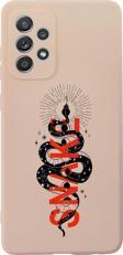 Mooodcase Samsung Galaxy A53 Uyumlu Snake Desenli Premium Silikonlu Lansman Telefon Kılıfı