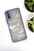 Mooodcase Vivo Y20 Uyumlu Air Desenli Buzlu Şeffaf Lüx Telefon Kılıfı