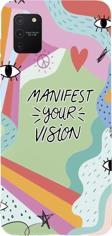 Mooodcase Samsung S10 Lite Uyumlu Manifest Your Vision Premium Silikonlu Telefon Kılıfı