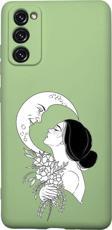 Mooodcase Samsung S20 Fe Uyumlu Moon And Women Desenli Premium Silikonlu Lansman Telefon Kılıfı