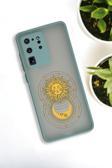 Mooodcase Samsung S20 Ultra Uyumlu Moon And Sun Desenli Buzlu Şeffaf Lüx Telefon Kılıfı