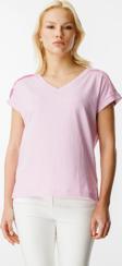 On Fashion V Yaka Omzu Taşlı Fırfır Detaylı Kadın T-shirt 25Y.ON.BLZ.51416.01