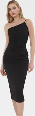 Nefes Alan Örme Midi Elbise Kolsuz Bodycon Kalıp Polyester Elastan Günlük Şıklık Özenle Seçilmiş