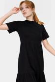Rahat Pamuklu Maxi Elbise Yazlık A line Bisiklet Yaka Kısa Kollu Tasarım Modern Stil Uzun Ömürlü