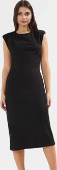 Rahat Bodycon Midi Elbise Viskoz Polyester Elastan Karışımı Zarifane Tasarım Uzun Ömürlü