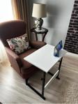 Tno Yükseklik Ayarlı Laptop Sehpası 60X40 Beyaz Renk Mdf Malzeme