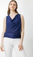 On Fashion Degaje Yaka Kolsuz Simli Kumaş Kadın Bluz 25Y.ON.BLZ.51345.01