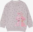 Breeze Kız Bebek Sweatshirt Mutlu Kedicikler 4 Ay-1.5 Yaş, Bej Melanj