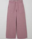 Breeze Kız Çocuk Gabardin Pantolon Geniş Paça Beli Lastikli 10-14 Yaş, Gülkurusu