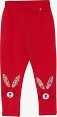 Breeze Kız Bebek Tayt Pantolon Tavşan Nakışlı 9 Ay-3 Yaş, Narçiçeği