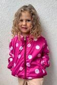 Breeze Kız Çocuk Yağmurluk Renkli Puan Desenli 1-5 Yaş, Fuşya