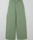 Breeze Kız Çocuk Gabardin Pantolon Geniş Paça Beli Lastikli 10-14 Yaş, Mint Yeşili