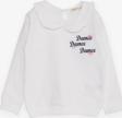 Breeze Kız Çocuk Sweatshirt Bebe Yaka 1.5-5 Yaş, Beyaz