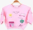 Breeze Kız Çocuk Sweatshirt Okul Temalı 1-4 Yaş, Pudra