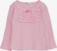 Breeze Kız Çocuk Uzun Kollu Bluz Güpürlü Fiyonklu 3-8 Yaş, Pembe