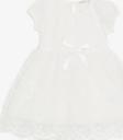 Breeze Kız Çocuk Elbise Tüllü Nakışlı Fiyonklu 1.5-5 Yaş, Ekru