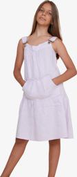 Escabel Kız Çocuk Jile Elbise Cepli Askılı 5-9 Yaş, Lila