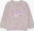Breeze Kız Çocuk Sweatshirt Hayvancık Baskılı 1.5-5 Yaş, Bej Melanj
