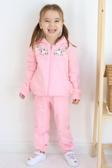 Breeze Kız Çocuk Eşofman Takım Renkli Çiçek Desenli Fermuarlı 1.5-5 Yaş, Pembe